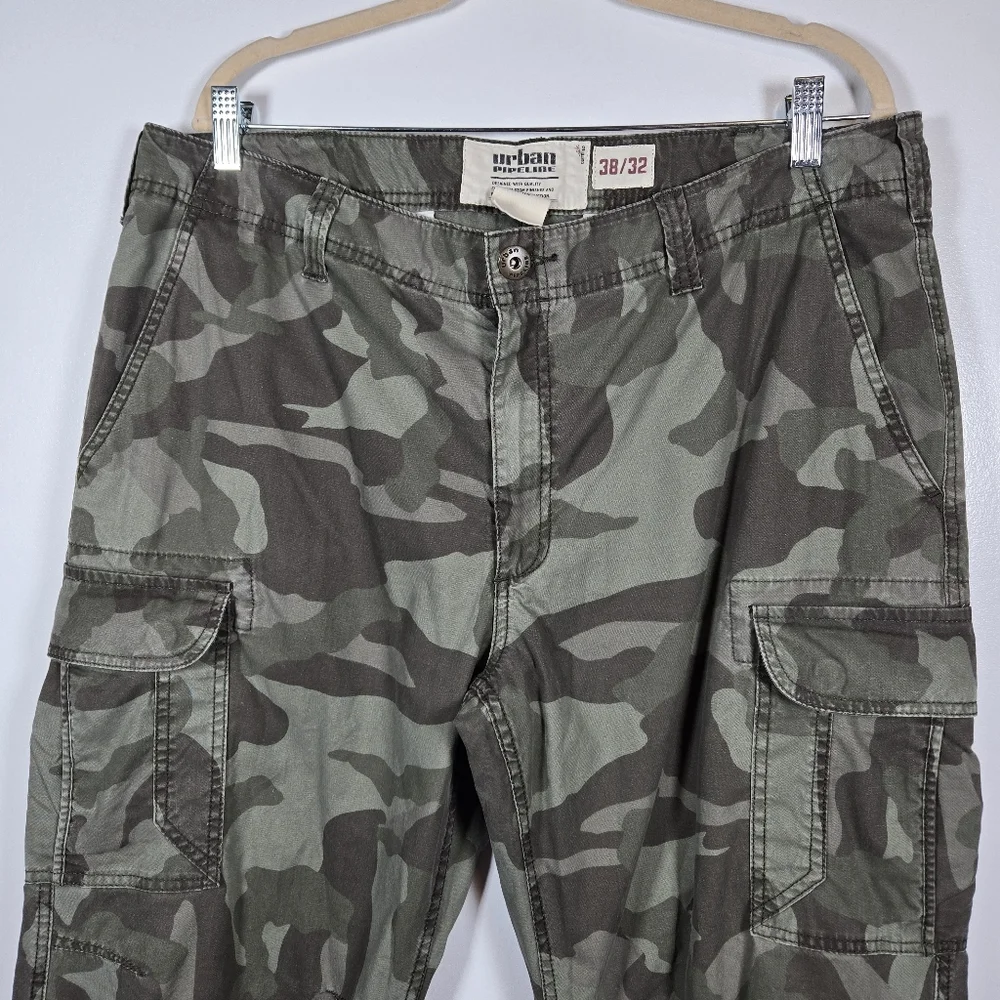 Urban Pipeline Green Camo Cargo Pants Mens Size 38